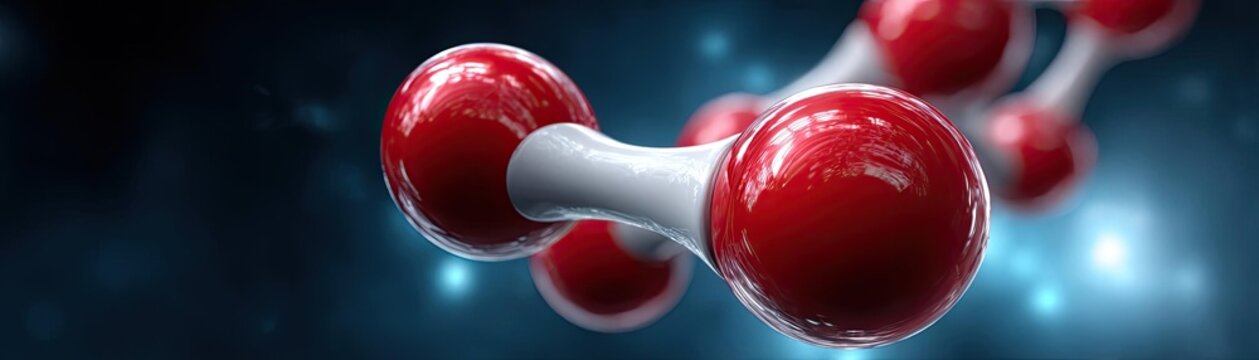 Cholesterol as a steroid precursor concept. Molecular structure with red and white atoms on a dark background.