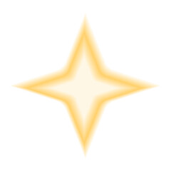 Blur gradient blink shape. Y2k retro twinkle geometric forms. Colorful icon isolated on transparent background. Trendy effect figure with blurry texture. Vector illustration.