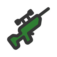 sniper outline fill icon