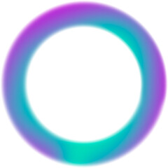 Vibrant Radial Aura With A Purple And Turquoise Gradient Ring