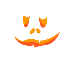 scary Halloween face elements