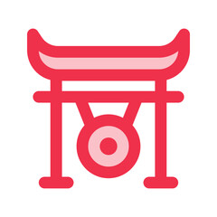 gong outline fill icon