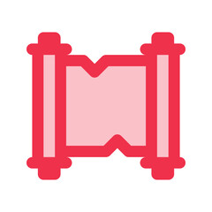 scroll outline fill icon