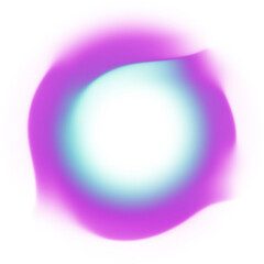 Vibrant Radial Aura With A Purple And Turquoise Gradient Ring