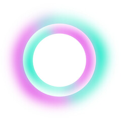 Vibrant Radial Aura With A Purple And Turquoise Gradient Ring