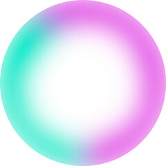 Vibrant Radial Aura With A Purple And Turquoise Gradient Ring