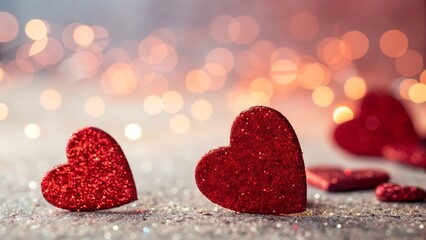 Obraz premium red heart on snow