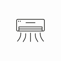 home air conditioner icon sign vector