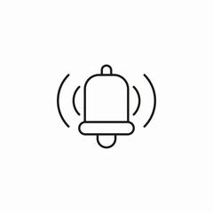 ringing notification bell icon sign vector