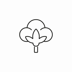 cotton plant icon icon sign vector
