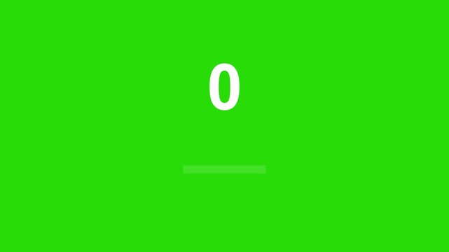 72 days to go, 72 days count animation, motion graphics running numbers counting days, 72 days in a month, 4K video with white and green background. Display day text animation