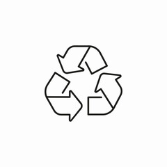 recyclable product icon icon sign vector