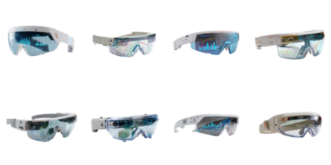 VR glasses png isolated object background for working and entertainment purpose.
