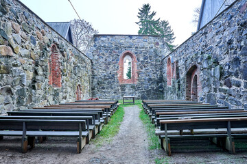 Old stone church in finland