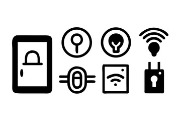 Smart home automation icons