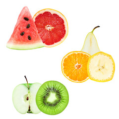 selection of vibrant and juicy sliced fresh fruits