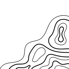 Topographic Line Corner