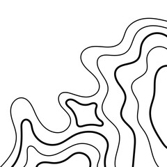 Topographic Line Corner