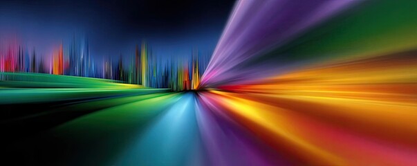 Role of content curation in digital marketing strategy concept. A vibrant abstract illustration of flowing colors and shapes.
