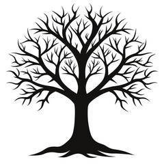 Obraz premium Frostreed in road vector clean black silhouette design white background