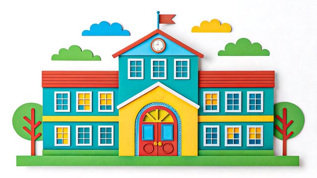 Bright and Cheerful Schoolhouse Design