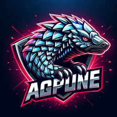 4D Esport Pangolin Logo