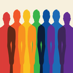 Equality Sign Vector Illustration, LGBTQ Rights and Freedom Symbol.