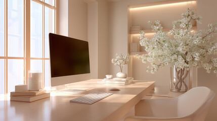 table with flowers