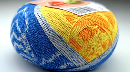 Colorful Yarn Ball for Knitting and Crochet Projects