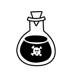 witch's magic potion bottle icon