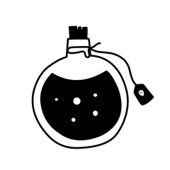 witch's magic potion bottle icon