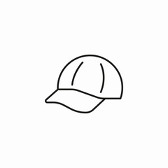 baseball cap headwear icon sign vector