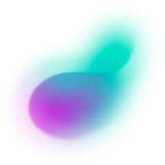 Modern Abstract Graphic With A Vibrant Purple And Turquoise Swirl