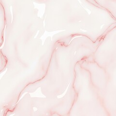 Obraz premium Polished Pink-White Marble with Organic Veins