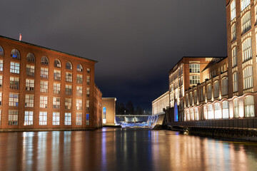Beautiful old architecture in Tampere city