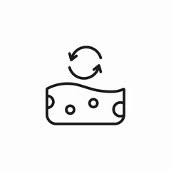 skin renewal process icon sign vector