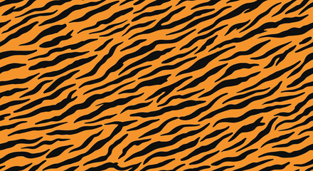 Tiger stripes pattern: A seamless texture of orange and black animal print.