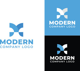 Abstract MP Logo Design – Professional Modern M and P Letter Monogram for Corporate Identity