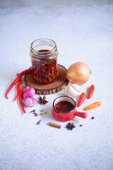 jar of chilli oil