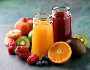 Zesty flavored healthy juice made from fresh ingredients