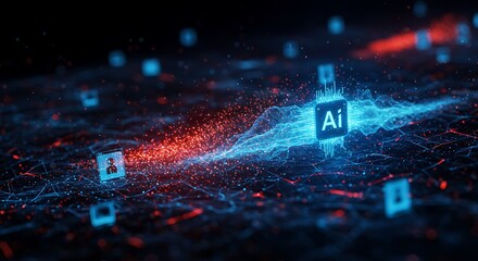 A futuristic AI cyber defense network that actively detects and neutralizes digital threats in real-time	
