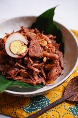 gudeg Jogja in a bowl 
