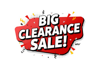 Grab incredible deals now with this dynamic BIG CLEARANCE SALE announcement banner!