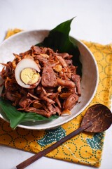 gudeg Jogja in a bowl