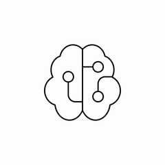 icon of brain icon sign vector