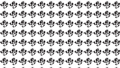 Bold Black and White Diamond Pattern geometric abstract