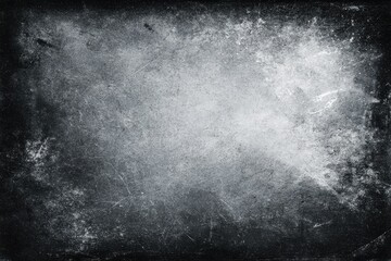 Obraz premium grunge overlay effect with scratch and dust on black background, retro noisy grain dust texture for film or photo overlay effect on black background, old photo overlay texture