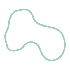 Obraz premium Square Blob Line