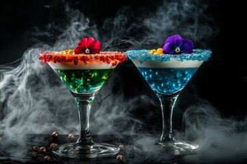 The bar offers artisanal cocktails made using molecular gastronomy methods and presented with premium garnishes