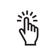 Obraz premium Stylized hand illustration with vibrant color accents and clean lines